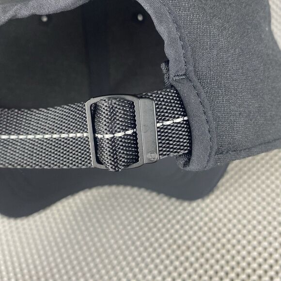 Lululemon Classic Ball Cap Hat Womens One Size Black Logo Adjustable Strap - Picture 8 of 9